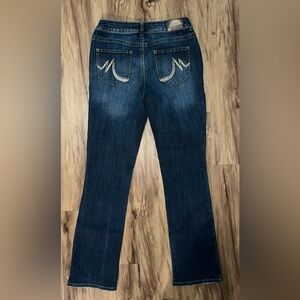 Maurices Jeans Denim Medium Wash Bootcut Women's 5/6 Embroidered Pockets